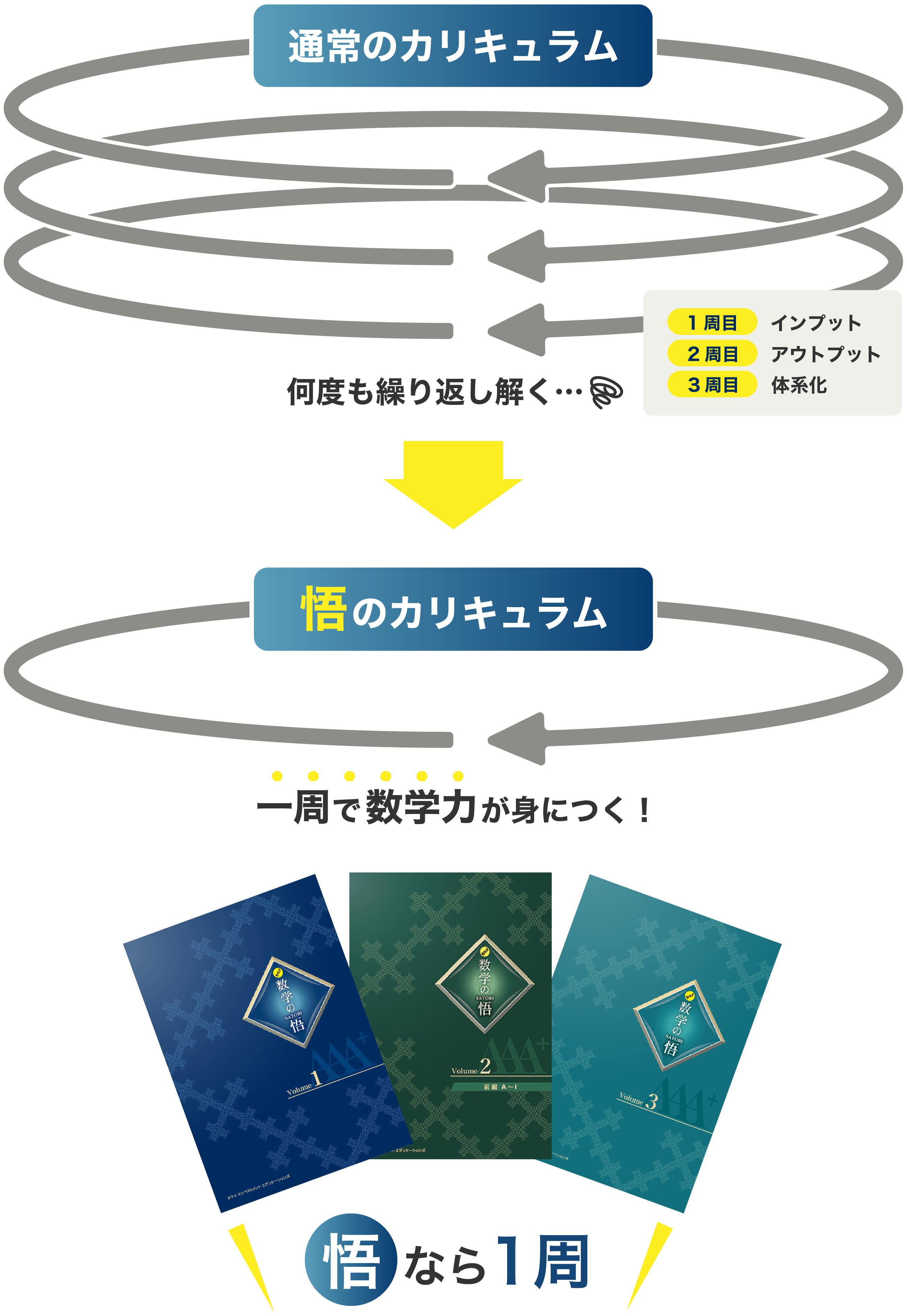 1周で数学を体系化できる